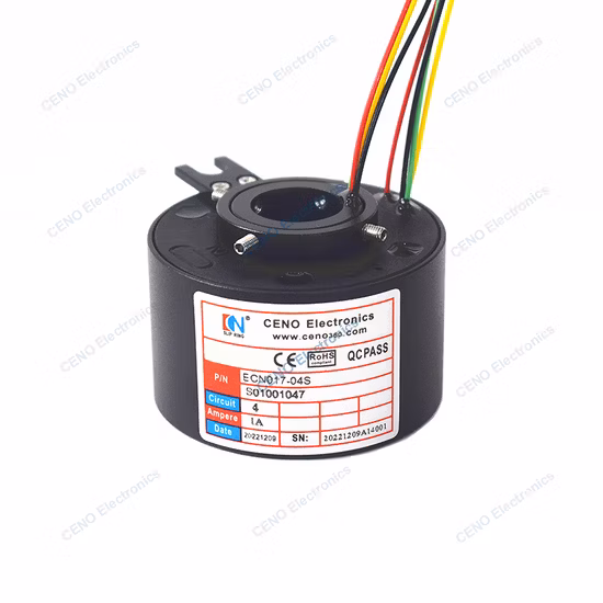 Signal Slip Ring With Through Hole For Industry Application
