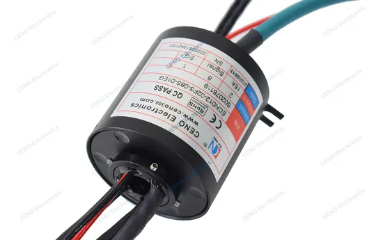 Low temperature slip ring with gigabit Ethernet